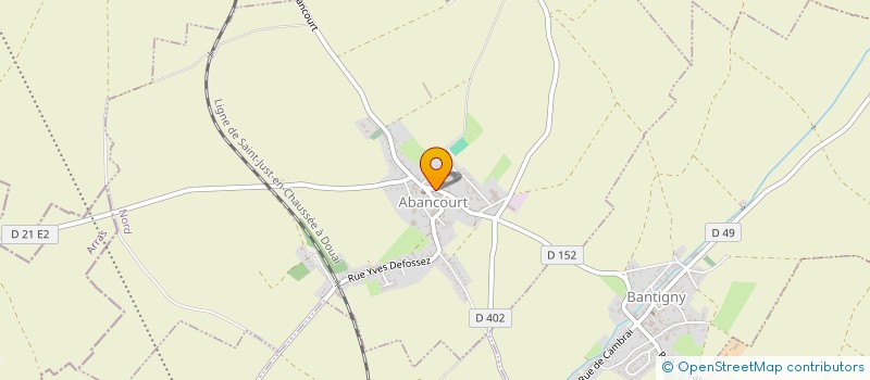 localisation de l'entreprise CTRE COM ACTION SOCIALE D ABANCOURT  ABANCOURT