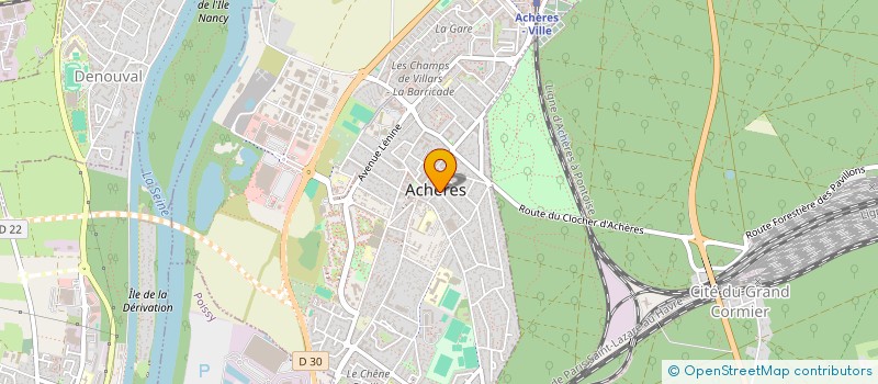 localisation de l'entreprise CTRE COM ACTION SOCIALE D ACHERES à ACHERES