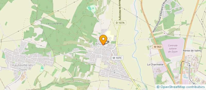 localisation de l'entreprise CTRE COM ACTION SOCIALE D'AHUY à AHUY