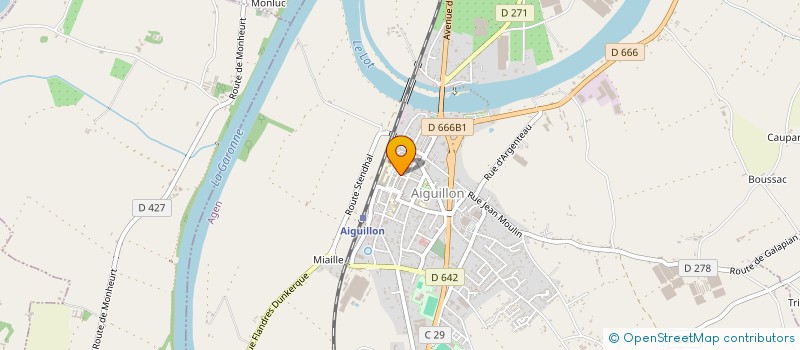 localisation de l'entreprise CTRE COM ACTION SOCIALE D AIGUILLON à AIGUILLON