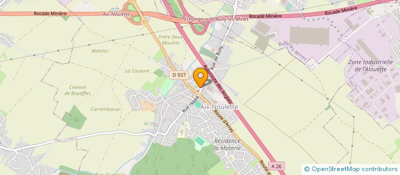 localisation de l'entreprise CTRE COM ACTION SOCIALE D'AIX NOULETTE à AIX-NOULETTE