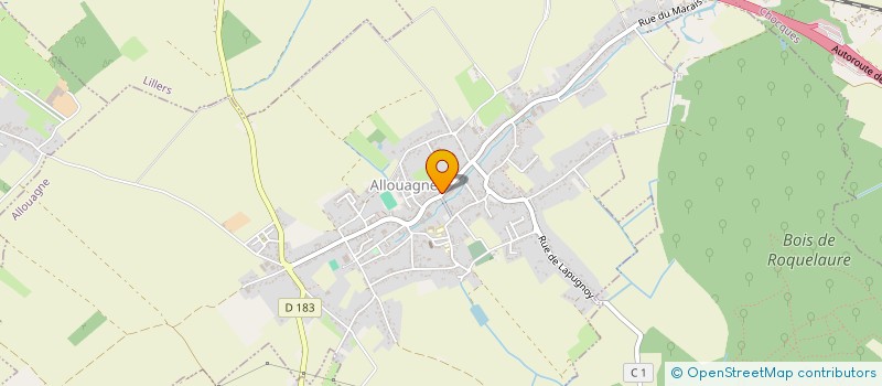 localisation de l'entreprise CTRE COM ACTION SOCIALE D'ALLOUAGNE à ALLOUAGNE