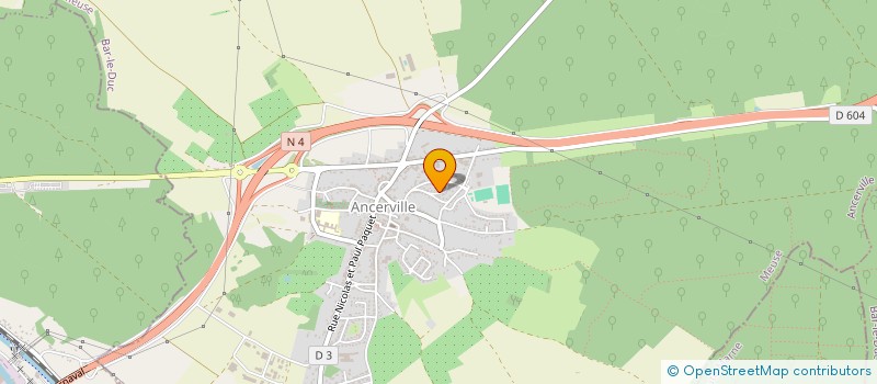 localisation de l'entreprise CTRE COM ACTION SOCIALE D'ANCERVILLE à ANCERVILLE