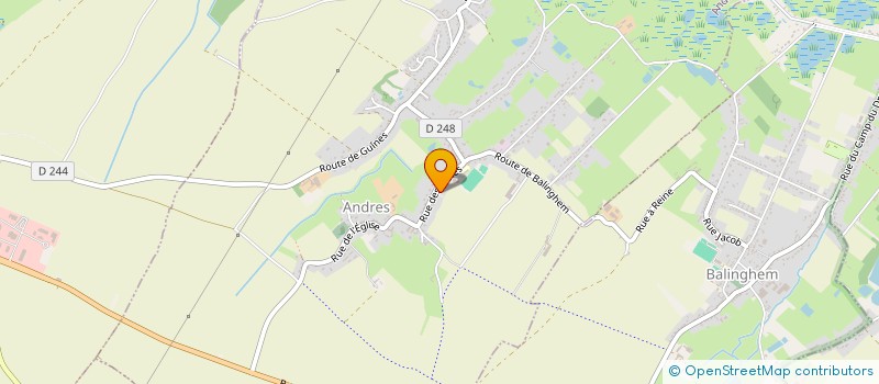 localisation de l'entreprise CTRE COM ACTION SOCIALE D'ANDRES  ANDRES