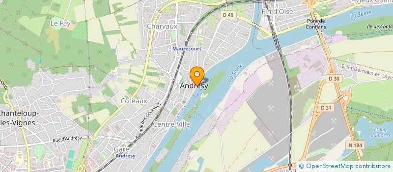 localisation de l'entreprise CTRE COM ACTION SOCIALE D'ANDRESY à ANDRESY