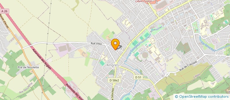 localisation de l'entreprise CTRE COM ACTION SOCIALE D'ANGRES à ANGRES