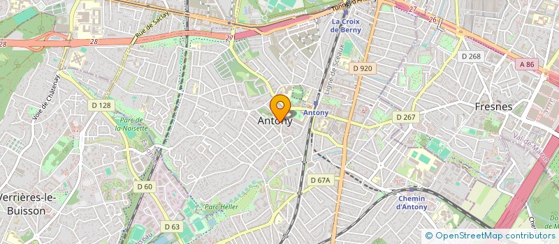 localisation de l'entreprise CTRE COM ACTION SOCIALE D ANTONY à ANTONY