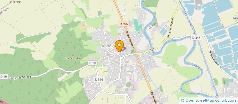 localisation de l'entreprise CTRE COM ACTION SOCIALE D'APPOIGNY à APPOIGNY