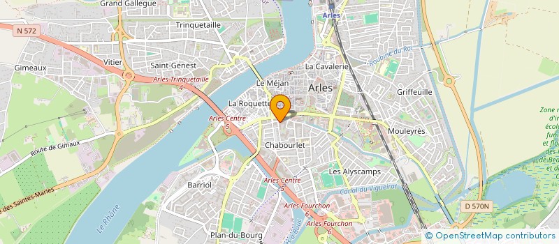 localisation de l'entreprise CTRE COM ACTION SOCIALE D ARLES à ARLES