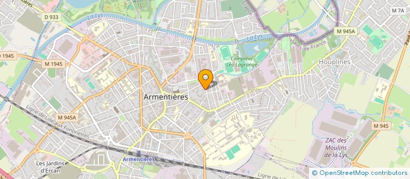 localisation de l'entreprise CTRE COM ACTION SOCIALE D'ARMENTIERES à ARMENTIERES