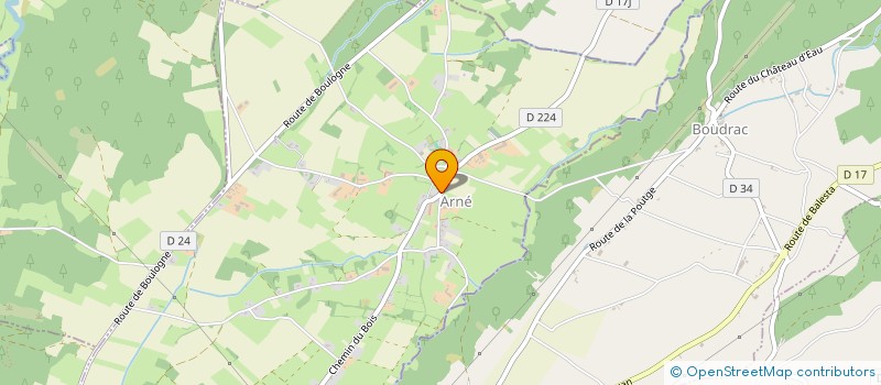 localisation de l'entreprise CTRE COM ACTION SOCIALE D'ARNE  ARNE