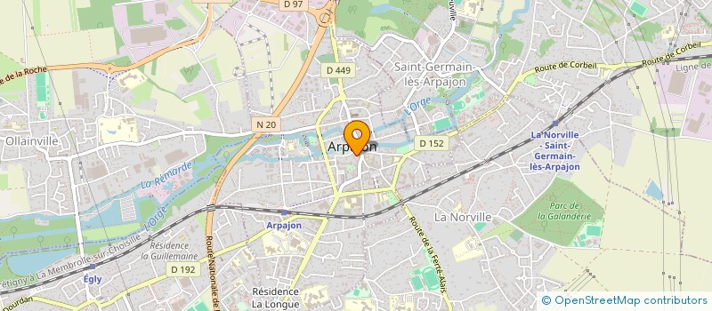 localisation de l'entreprise CTRE COM ACTION SOCIALE D ARPAJON à ARPAJON