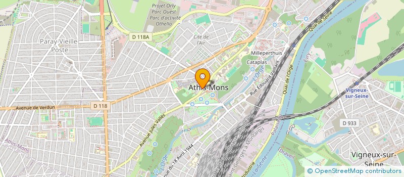 localisation de l'entreprise CTRE COM ACTION SOCIALE D ATHIS MONS à ATHIS-MONS