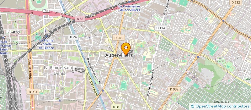 localisation de l'entreprise CTRE COM ACTION SOCIALE D AUBERVILLIERS à AUBERVILLIERS