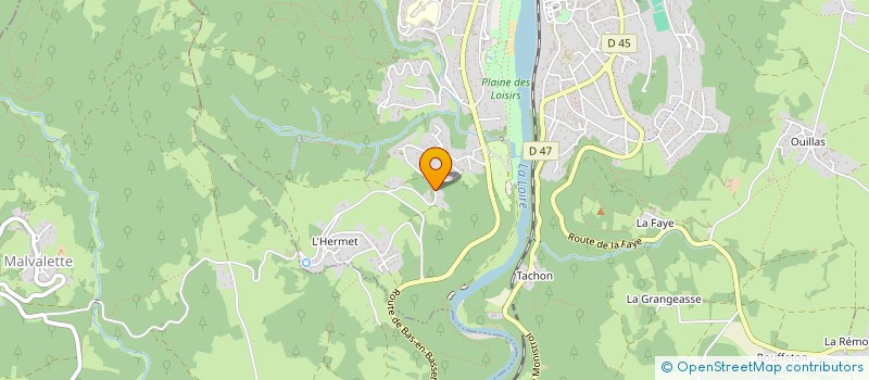 localisation de l'entreprise CTRE COM ACTION SOCIALE D AUREC SUR LOIR  AUREC SUR LOIRE