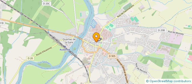 localisation de l'entreprise CTRE COM ACTION SOCIALE D AUXONNE à AUXONNE