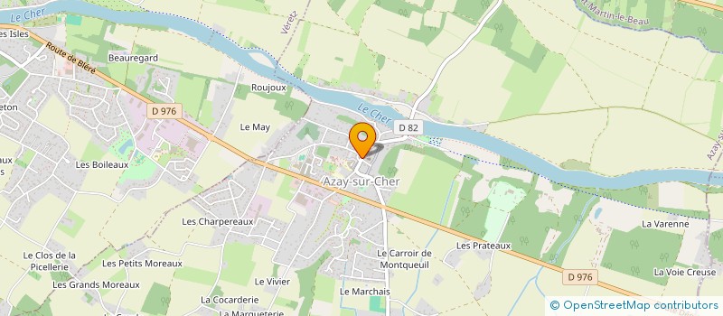 localisation de l'entreprise CTRE COM ACTION SOCIALE D'AZAY SUR CHER à AZAY-SUR-CHER