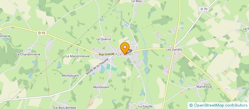 localisation de l'entreprise CTRE COM ACTION SOCIALE D'AZERABLES à AZERABLES
