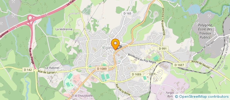localisation de l'entreprise CTRE COM ACTION SOCIALE D EGLETONS à EGLETONS