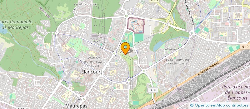 localisation de l'entreprise CTRE COM ACTION SOCIALE D'ELANCOURT  ELANCOURT