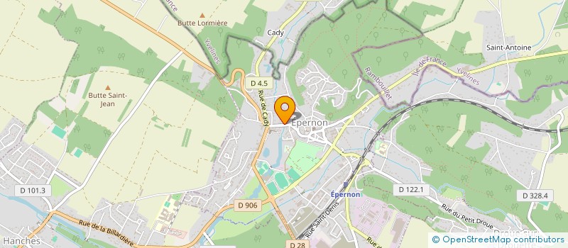 localisation de l'entreprise CTRE COM ACTION SOCIALE D'EPERNON à EPERNON