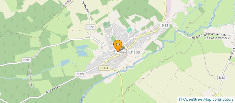localisation de l'entreprise CTRE COM ACTION SOCIALE D'ERVY LE CHATEL  ERVY-LE-CHATEL