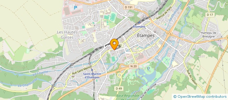 localisation de l'entreprise CTRE COM ACTION SOCIALE D'ETAMPES à ETAMPES