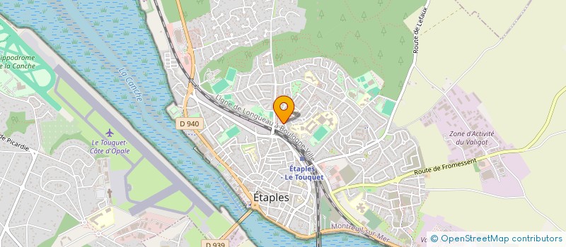 localisation de l'entreprise CTRE COM ACTION SOCIALE D'ETAPLES à ETAPLES