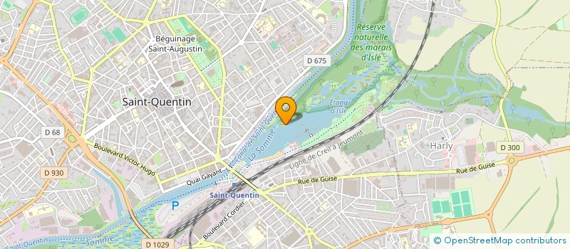 localisation de l'entreprise CTRE COM ACTION SOCIALE D'HARLY  HARLY