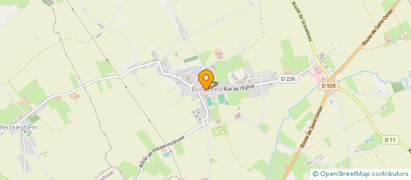 localisation de l'entreprise CTRE COM ACTION SOCIALE D HERZEELE  HERZEELE