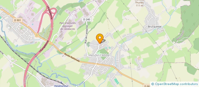 localisation de l'entreprise CTRE COM ACTION SOCIALE D'HESDIN-L'ABBE  HESDIN-L'ABBE