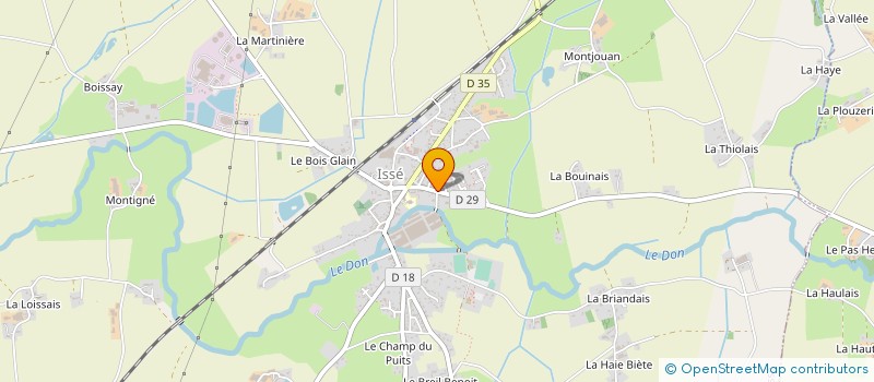 localisation de l'entreprise CTRE COM ACTION SOCIALE D'ISSE à ISSE