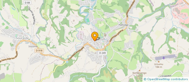 localisation de l'entreprise CTRE COM ACTION SOCIALE D ITXASSOU  ITXASSOU