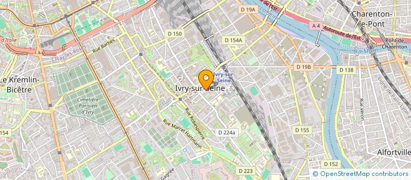localisation de l'entreprise CTRE COM ACTION SOCIALE D IVRY SUR SEINE à IVRY-SUR-SEINE