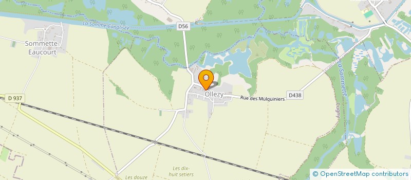 localisation de l'entreprise CTRE COM ACTION SOCIALE D'OLLEZY  OLLEZY