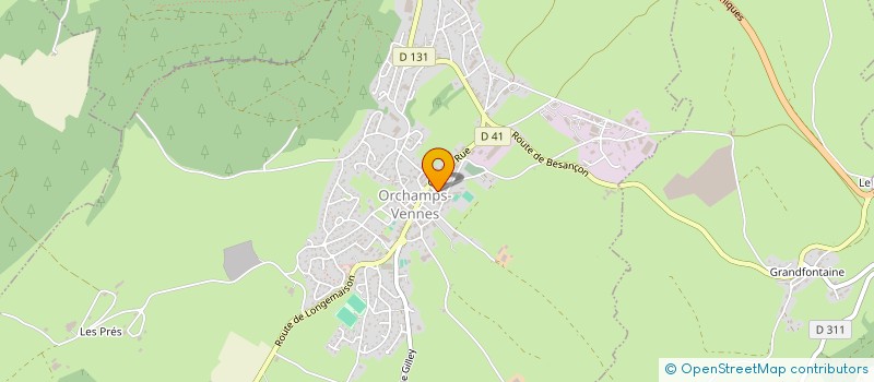 localisation de l'entreprise CTRE COM ACTION SOCIALE D'ORCHAMPS VENNE  ORCHAMPS-VENNES