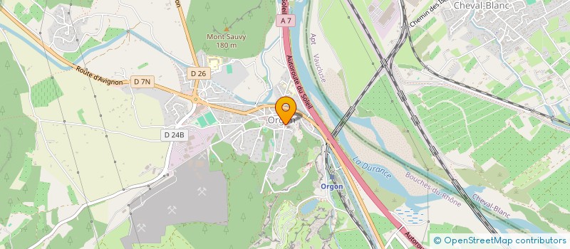 localisation de l'entreprise CTRE COM ACTION SOCIALE D ORGON à ORGON