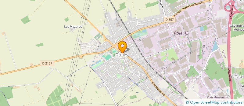 localisation de l'entreprise CTRE COM ACTION SOCIALE D ORMES à ORMES