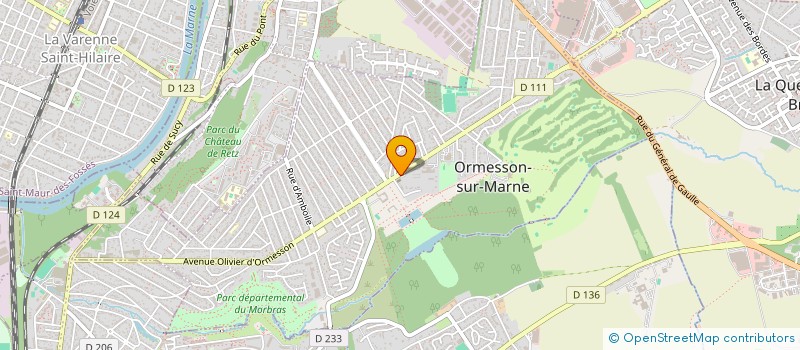 localisation de l'entreprise CTRE COM ACTION SOCIALE D ORMESSON SUR M à ORMESSON-SUR-MARNE