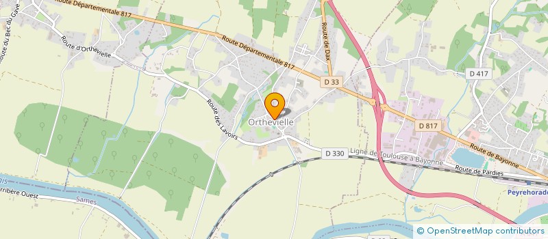localisation de l'entreprise CTRE COM ACTION SOCIALE D'ORTHEVIELLE à ORTHEVIELLE