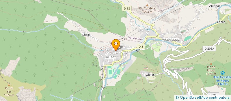 localisation de l'entreprise CTRE COM ACTION SOCIALE D'ORUS à ORUS