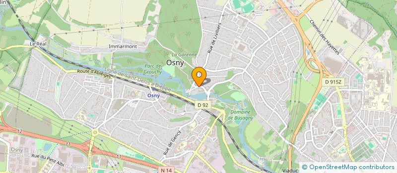 localisation de l'entreprise CTRE COM ACTION SOCIALE D OSNY  OSNY