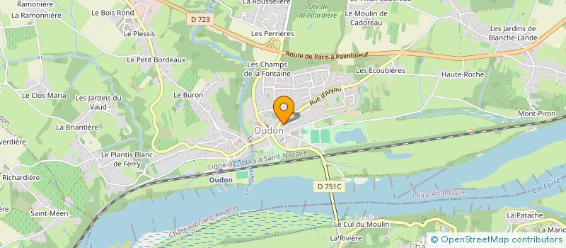 localisation de l'entreprise CTRE COM ACTION SOCIALE D OUDON  OUDON