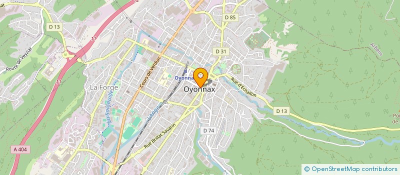 localisation de l'entreprise CTRE COM ACTION SOCIALE D'OYONNAX  OYONNAX