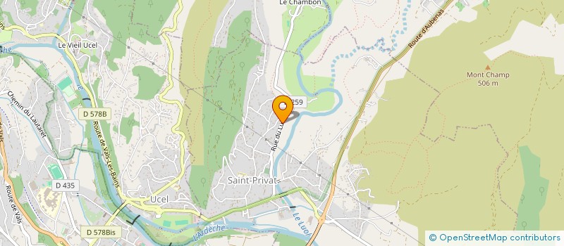 localisation de l'entreprise CTRE COM ACTION SOCIALE D UCEL à UCEL