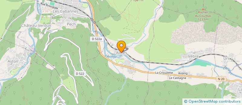 localisation de l'entreprise CTRE COM ACTION SOCIALE D'URS à URS