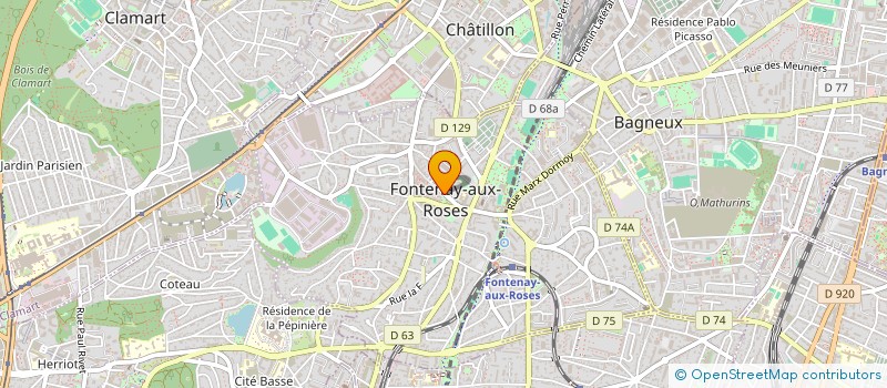 localisation de l'entreprise CTRE COM ACTION SOCIALE DE... à FONTENAY-AUX-ROSES