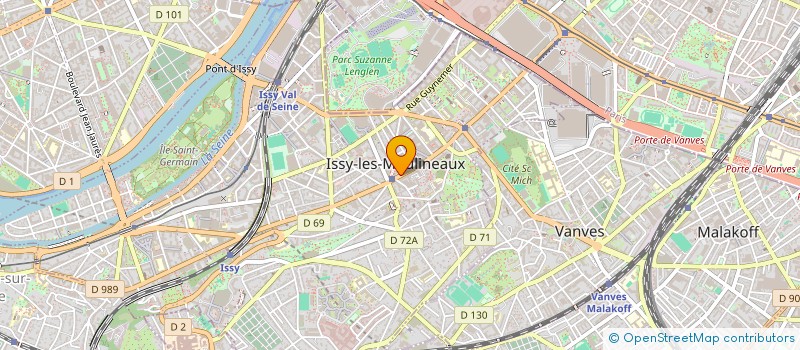 localisation de l'entreprise CTRE COM ACTION SOCIALE DE... à ISSY-LES-MOULINEAUX