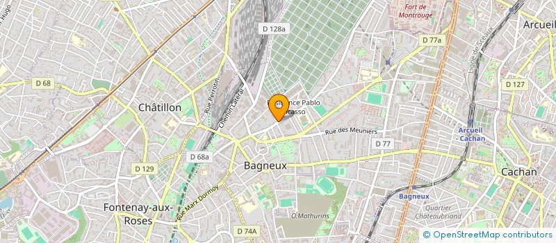 localisation de l'entreprise CTRE COM ACTION SOCIALE DE BAGNEUX à BAGNEUX