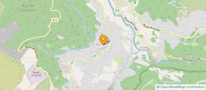 localisation de l'entreprise CTRE COM ACTION SOCIALE DE BAR SUR LOUP à LE BAR-SUR-LOUP